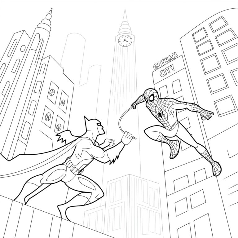 12 Batman vs Spiderman Coloring Pages Free PDF Printables