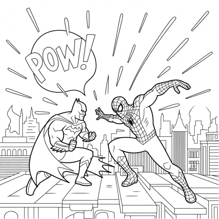 12 Batman vs Spiderman Coloring Pages Free PDF Printables